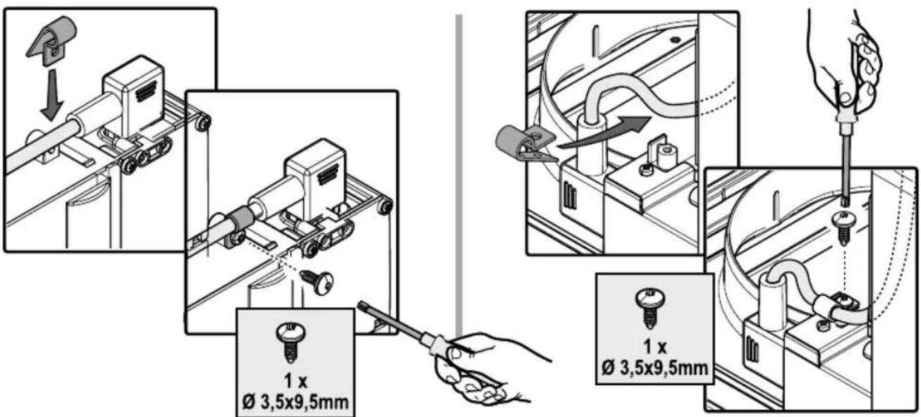 1 x Ø 3,5x9,5mm 1 x Ø 3,5x9,5mm