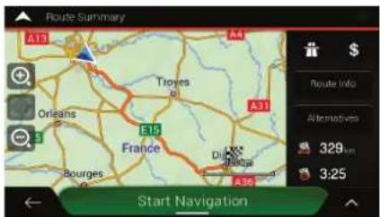 Route Summary A19 A4 Troyes A31 E15 France Bourges A36 Route Info Alternatives 329km 3:25 Start Navigation