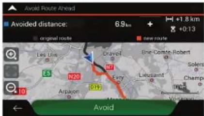Avoid Route Ahead Avoided distance: 6.9 km + original route new route Les Dis E5 N20 Dravel N7 Evr Srie-Comte-Robert Solers Champi Arpajon 019 Lieusant Volkswagen Avoid