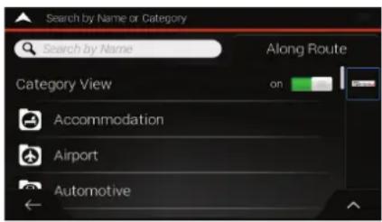Search by Name or Category Search by Name Along Route Category View on Accommodation Airport Automotive