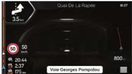 Quai De La Rapée 3.5 km 50 50 km/h 20:44 2:37 175 km 800... Voie Georges Pompidou