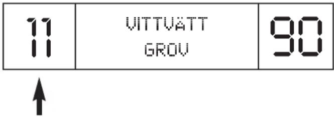 11 11 UITTVÄTT GROV 90 ↑