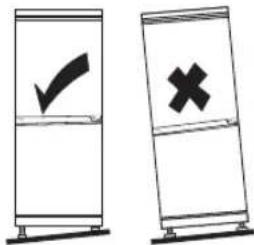 Two diagrams showing a checkmark and cross symbol on vertical panels, likely indicating selection or cancellation.