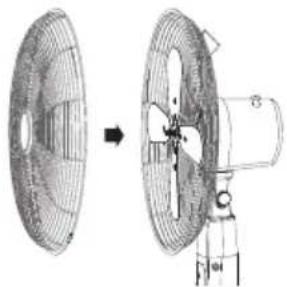 MATSUI MSF13SSRE - Sestavení ventilátoru - 8