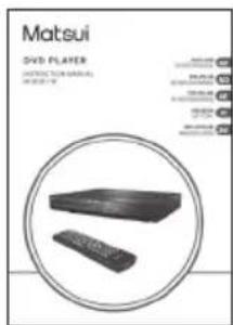 Matsui DVD PLAYER SUPPORTS FROM MANUAL SUPPORTS