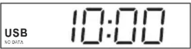 USB NO DATA 10:00