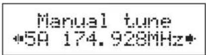 Manual tune *59 174.928MHz*