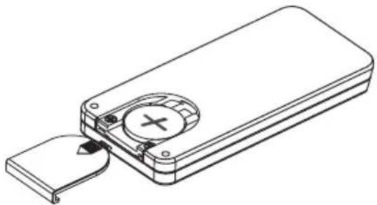 Logik LHFIP2010E - Battery Installation for the Remote Control - 2