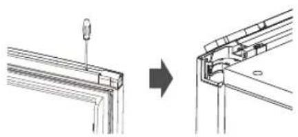 Logik LNF185W18E - Oven kääntymissuunnan vaihtaminen - 2