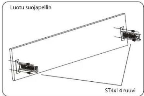 Luotu suojapellin ST4x14 ruuvi