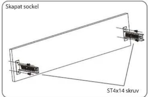 Skapat sockel ST4x14 skruv