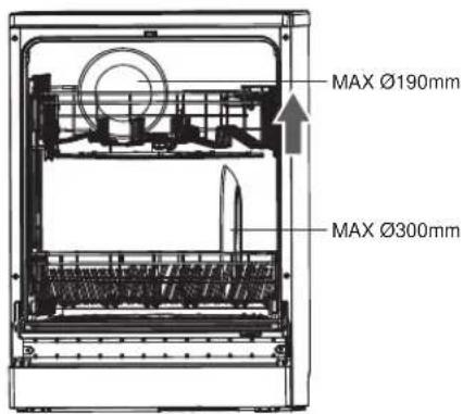 MAX Ø190mm MAX Ø300mm