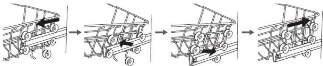 Logik LID45W16N - Adjusting the Upper Basket - 1