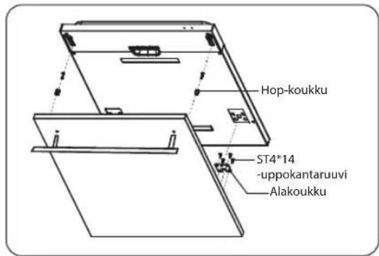 Hop-koukku ST4*14 -uppokantaruvi Alakoukku