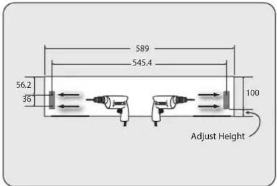 589 545.4 56.2 36 100 Adjust Height