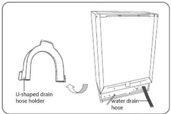 U-shaped drain hose holder water drain- hose