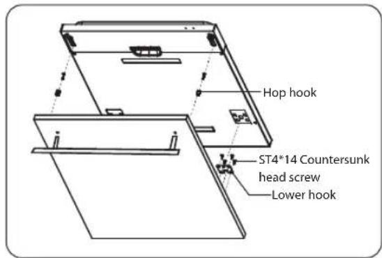 Hop hook ST4*14 Countersunk head screw Lower hook