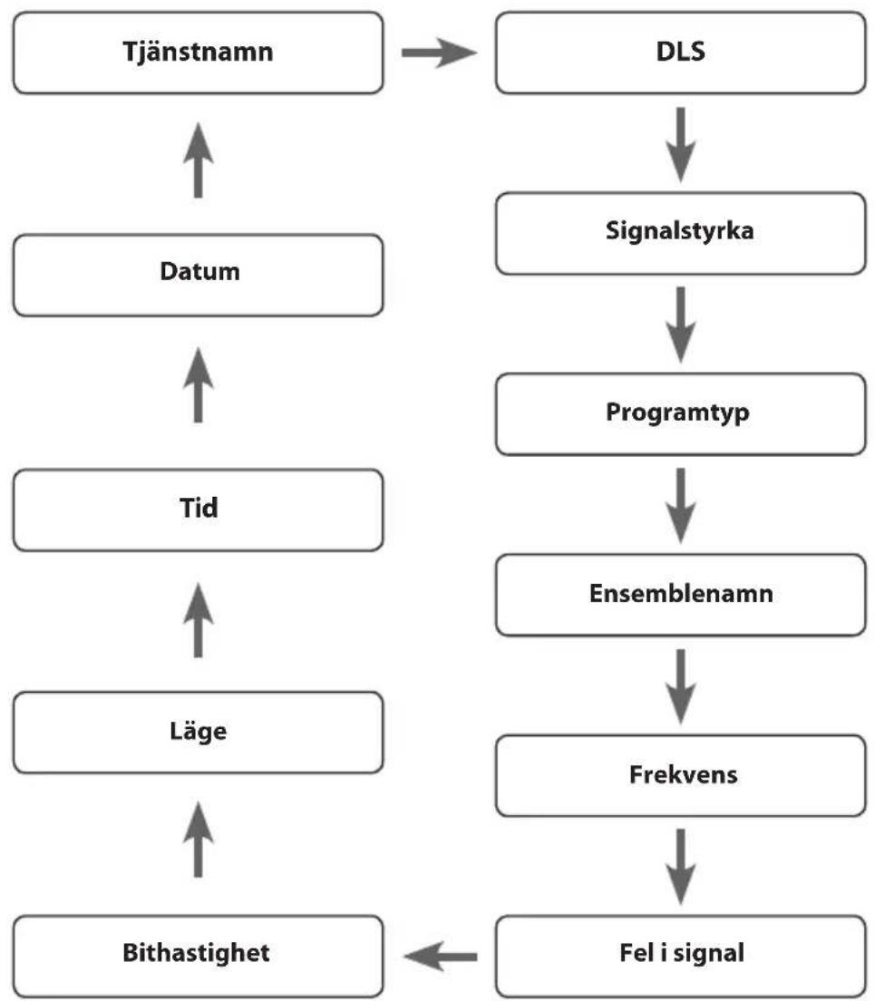 Sandstrøm S1iPBTDW12E - DAB visningslägen - 1
