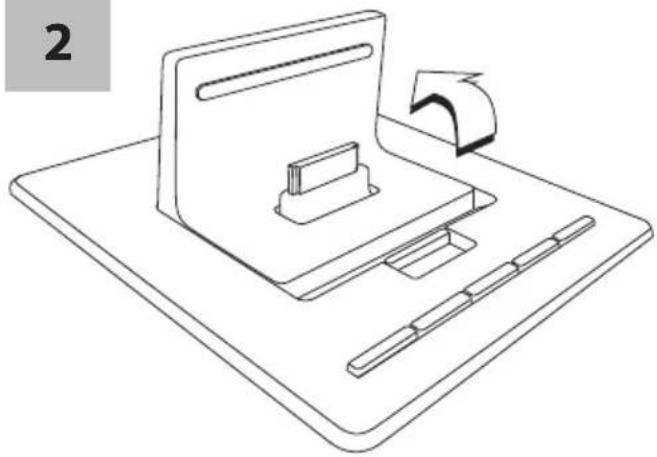 Line drawing of a mechanical device with a base plate, drawer, and handle (no text or symbols)