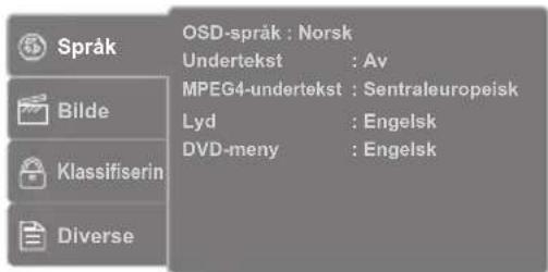 Språk Bilde Klassifiserin Diverse OSD-språk : Norsk Undertekst : Av MPEG4-undertekst : Sentraleuropeisk Lyd : Engelsk DVD-meny : Engelsk