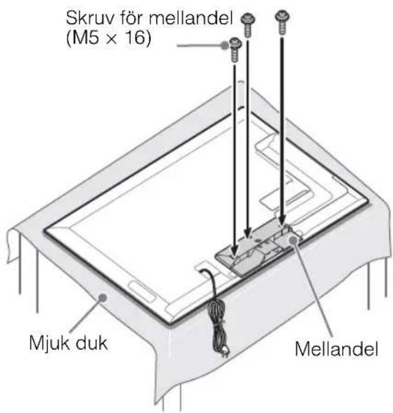 Skruv för mellandel (M5 × 16) Mjuk duk Mellandel