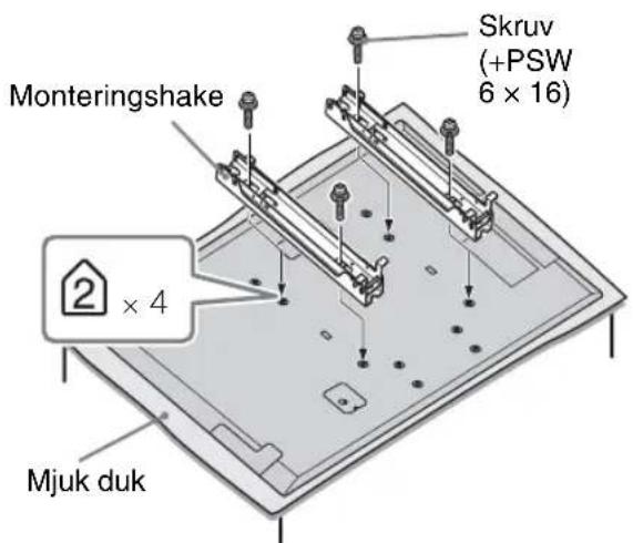Monteringsshake Skruv (+PSW 6 × 16) 2 × 4 Mjuk duk