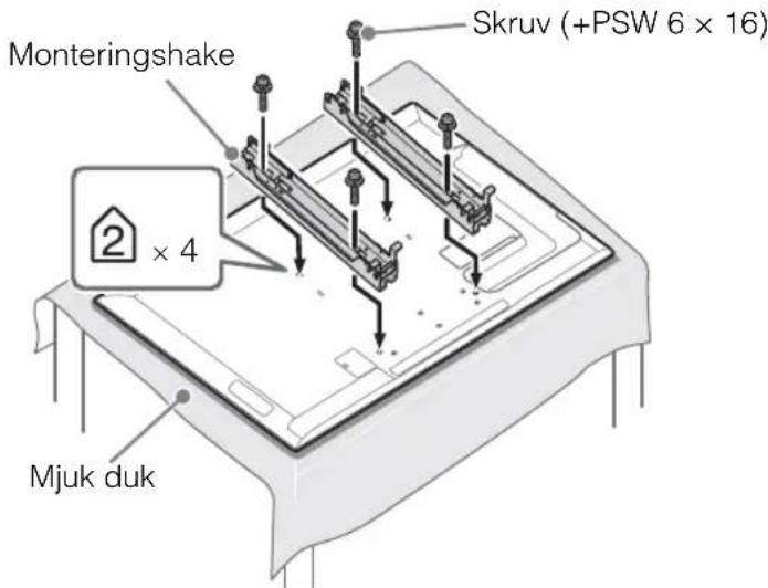 Monteringsshake Skruv (+PSW 6 × 16) 2 × 4 Mjuk duk