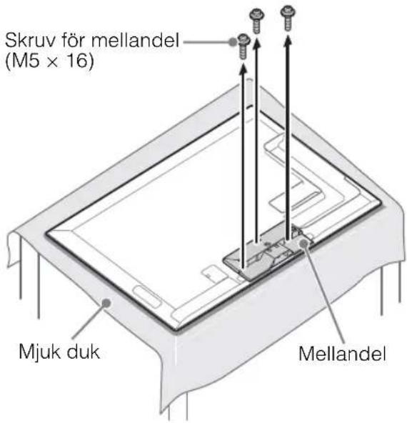 Skruv för mellandel (M5 × 16) Mjuk duk Mellandel