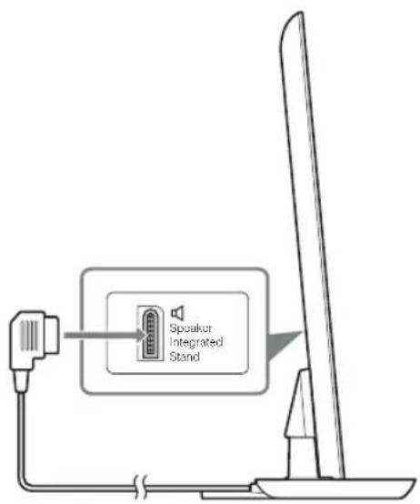 SONY Bravia KDL-46HX853 - Montera TV:n med ett högtalarintegrerat stativ på TV-stativet (endast KDL-55/46/40HX85x) - 1