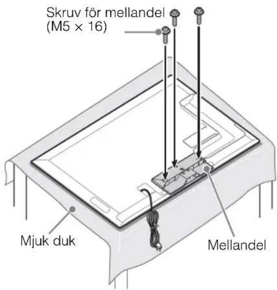 Skruv för mellandel (M5 × 16) Mjuk duk Mellandel