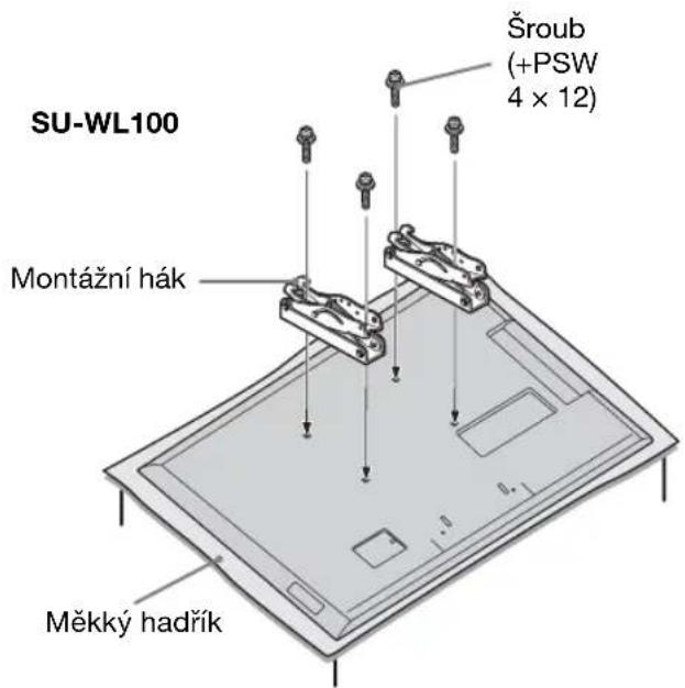 SU-WL100 Šroub (+PSW 4 × 12) Montážní hák Měkký hadřík