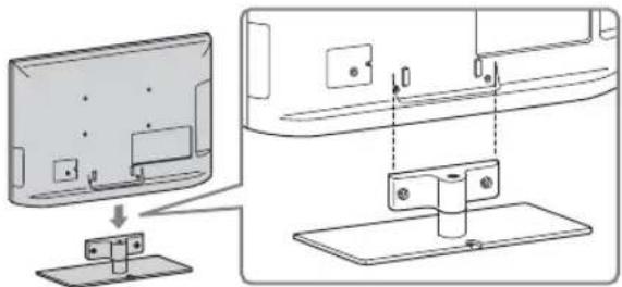 SONY Bravia KDL-40HX723 - 1: Az asztali állvány csatlakoztatása - 3