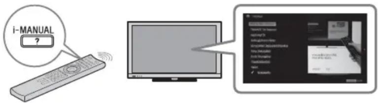 SONY Bravia KDL-40HX723 - Miután beállította a BRAVIA televíziókészüléket és megismerte az alapvető műveleteket ebből az útmutatóból, tekintse meg a beépített útmutatót (i-Manual) a televízió szolgáltatásaival kapcsolatos további információkért. - 1
