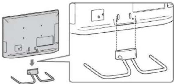 SONY Bravia KDL-40HX723 - 1: Montera bordsstativet - 2