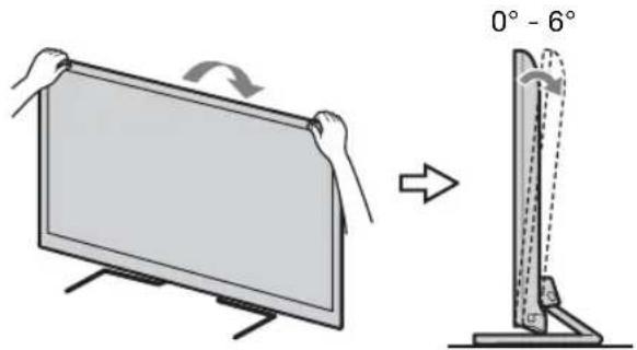 SONY Bravia KDL-40HX723 - Szög beállítása (döntés) (kivéve a KDL-46/40/32CX52x modellt) - 2