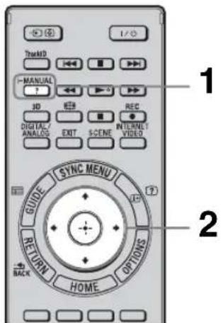 SONY Bravia KDL-46NX721 - Показване на ръководството за употреба (i-Manual) - 1