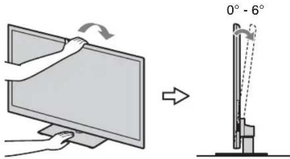SONY Bravia KDL-46NX721 - Регулиране на ъгъла (накланяне) (без KDL-65HX92x, KDL-60NX72x) - 1