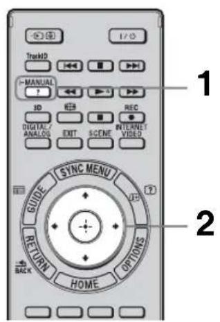 TrackID MANUAL 3D REB REC DIGITAL/ANALOG EXIT SCENE INTERNET/VIDEO GUIDE SYNC MENU RETURN HOME BACK