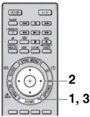 TrackMD MANUAL T 3D DIGITAL ANALOG EXIT RETR REC INTERNET VIDEO SYNC MENU GUIDE RETURN BACK OPTIONS HOME 1, 3
