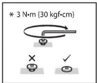 * 3 N·m {30 kgf·cm}