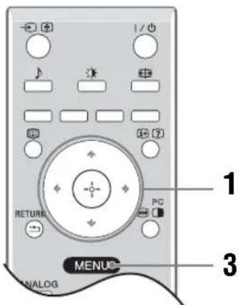 1 RETURN PC 3 MENUC ANALOG