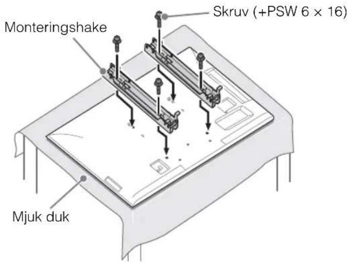 Monteringsshake Skruv (+PSW 6 x 16) Mjuk duk