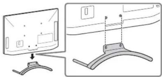 SONY Bravia KDL-40HX75G - 1: Montera bordsstativet - 2