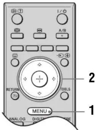 I / A/B RETURN TOOLS MENU ANALOG DIGITAL CABLE 2 1