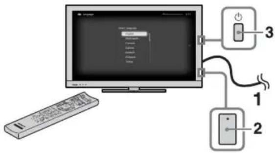 SONY Bravia KDL-40HX803 - Provedení počátečního nastavení - 1