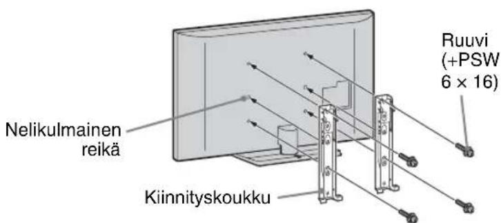 Nelikulmainen reikä Kiinnityskoukku Ruuvi (+PSW 6 × 16)