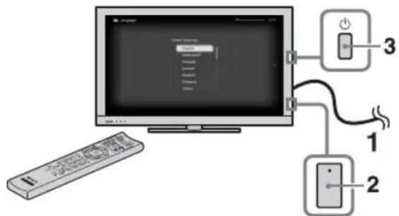 SONY Bravia KDL-40HX803 - Udførelse af startopsætning - 1