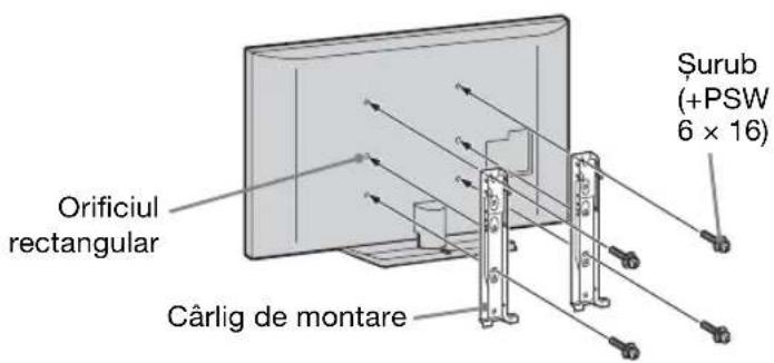 Orificiul rectangular Cârlig de montare Šurub (+PSW 6 × 16)