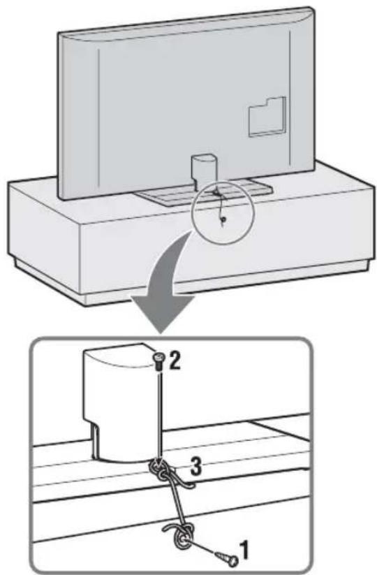 SONY Bravia KDL-40HX803 - Television kaatumisen estäminen - 1