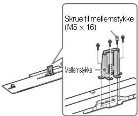 Skrue til mellemstykke (M5 x 16) Mellemstykke